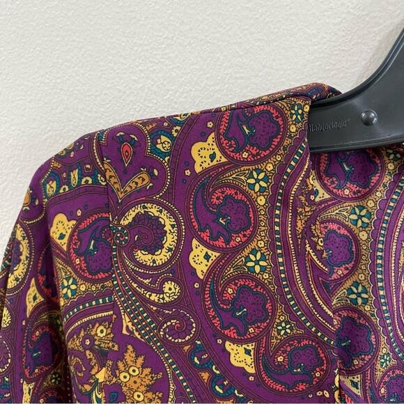 Show Me Your Mumu Tillie Tie Romper Paisley Boho Festival Long Sleeve Size S - Picture 6 of 11